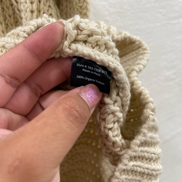 Jenni Kayne Cotton Cabin Sweater Cream - Picture 4 of 6